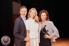 Richard Lynch, I Love Limerick, Aoibhinn Garrihy, actress and founder of BEO and Celia Holman Lee, style guru, at the Midwest Empowerment and Equality Conference 2019 in University Concert Hall, Limerick on May 1st. Picture: Zoe Conway/ilovelimerick