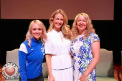 Leanne Moore, Go Gym, Aoibhinn Garrihy, actress and founder of BEO, and Olivia Beck, nutritionist at the Midwest Empowerment and Equality Conference 2019 in University Concert Hall, Limerick on May 1st. Picture: Zoe Conway/ilovelimerick